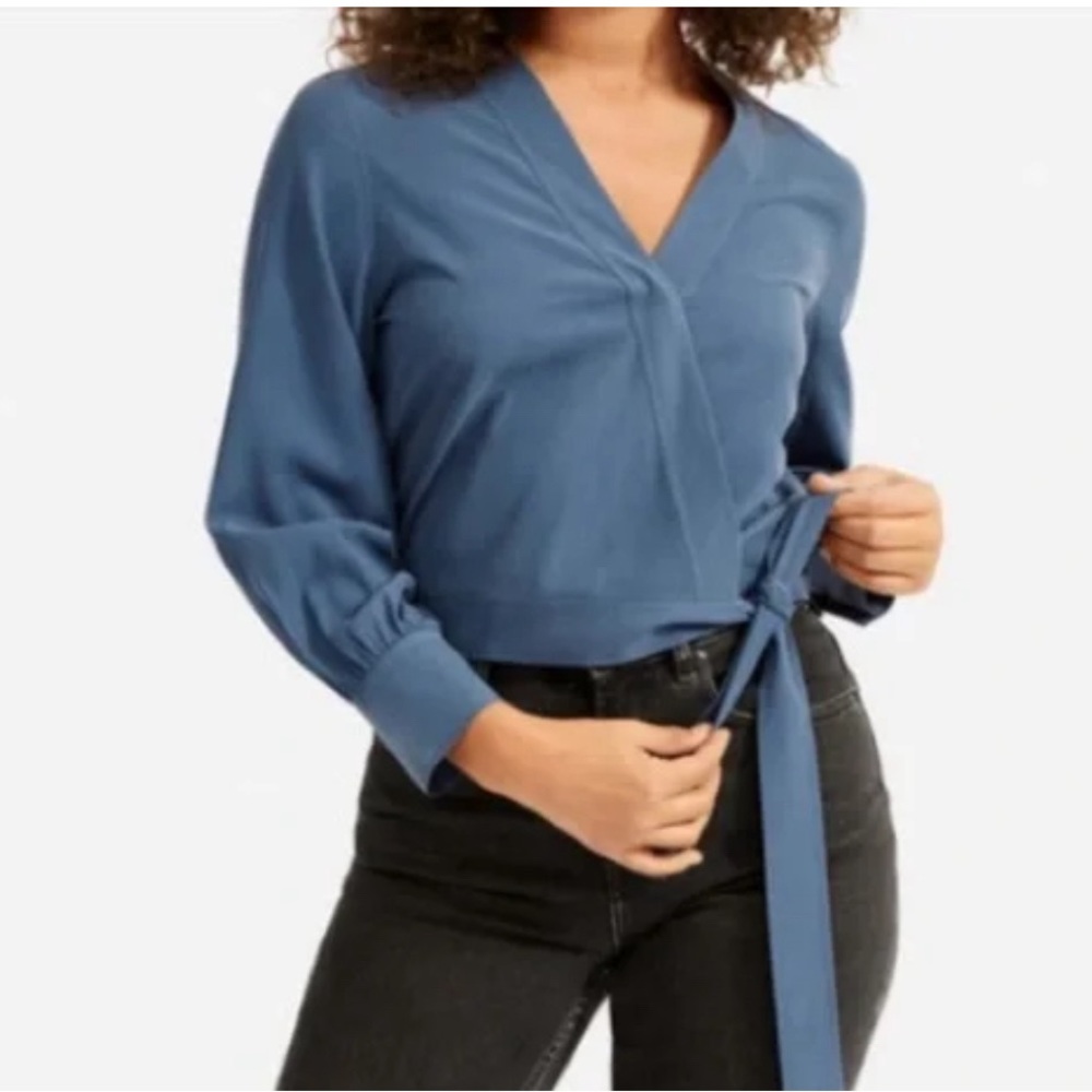 Everlane wrap top